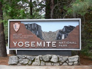 Yosemite National Park Sign