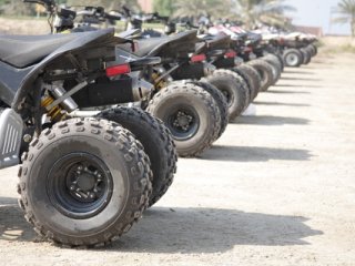 ATV At Starting Line