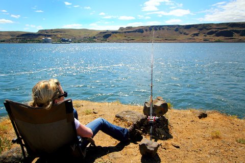 fishing girl