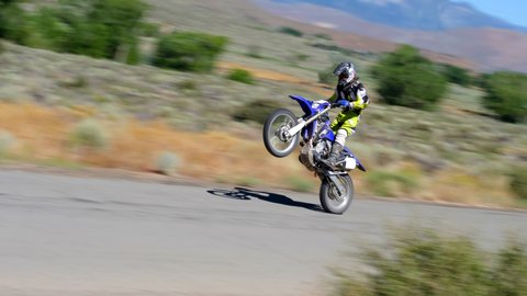 dirt bike wheelie