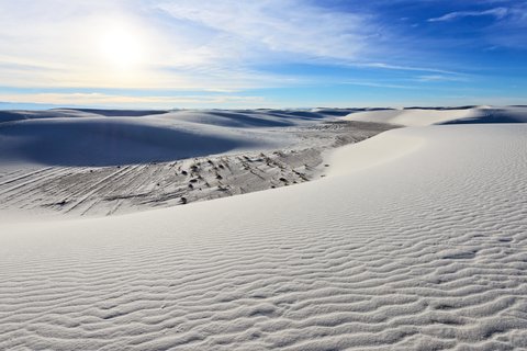 white sands