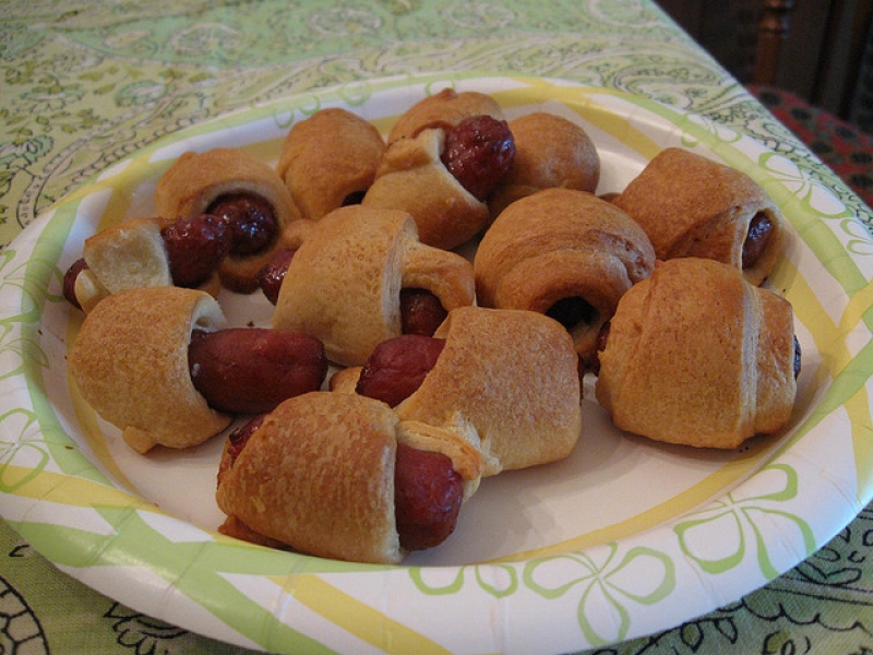 Crescent rolls on a stick