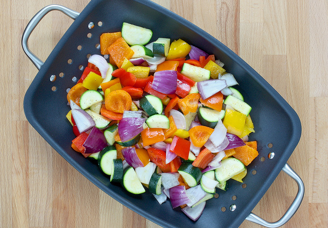 Veggie grill basket