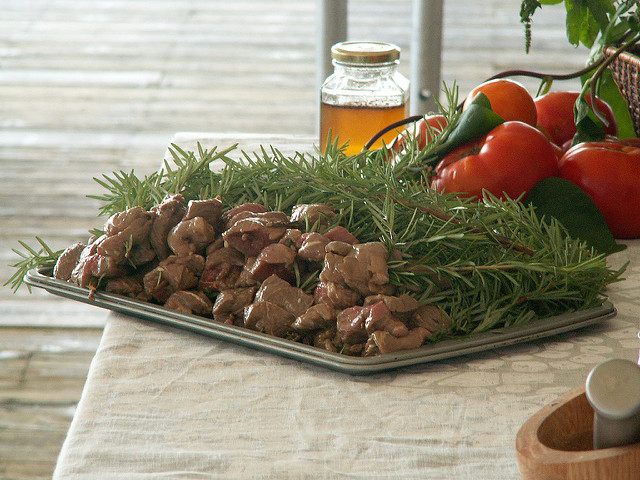 Rosemary sprigs for skewers